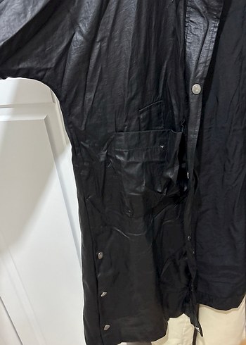 Uzun Siyah  Yağmurluk ve Rüzgarlık - Görsel 2