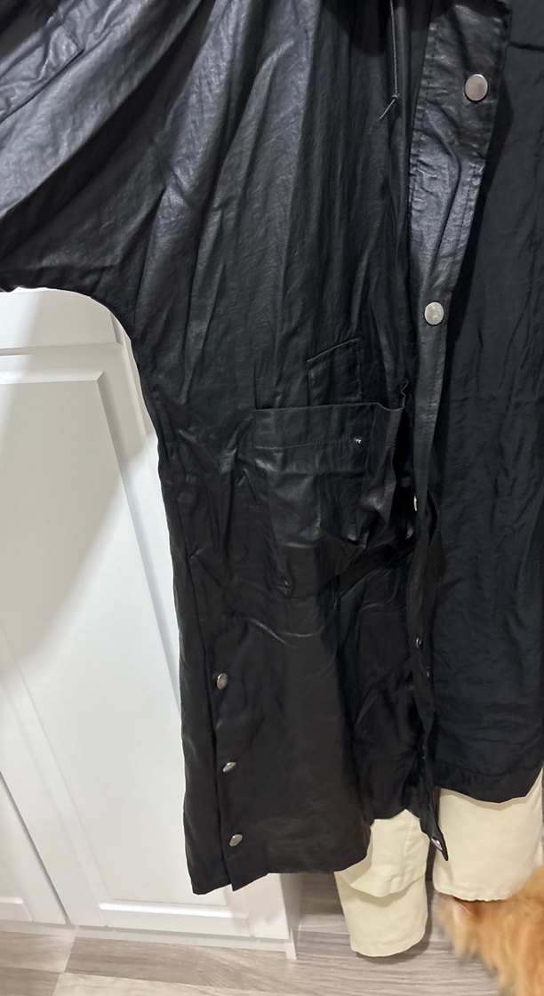 Uzun Siyah  Yağmurluk ve Rüzgarlık - Görsel 2