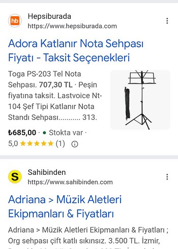 Ayarlanabilir Siyah Nota Sehpası - Görsel 2