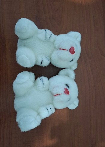 Beyaz Renkli Sevimli Peluş Oyuncak Ayıcıklar - Görsel 2