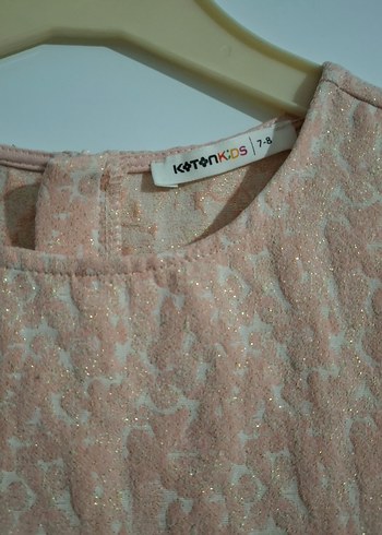 Kız Çocuk Kolsuz Keten Örgü Elbise - Görsel 2