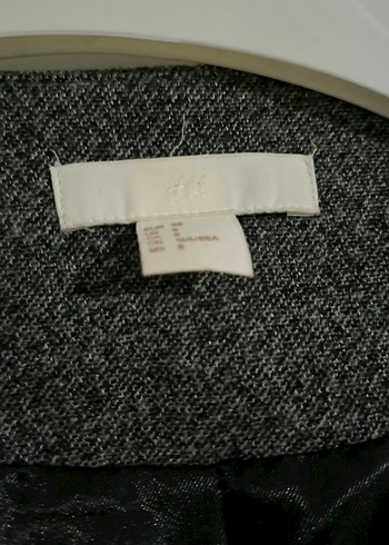 Gri Kadın Midi Boy Düğmeli Kaban - Görsel 2