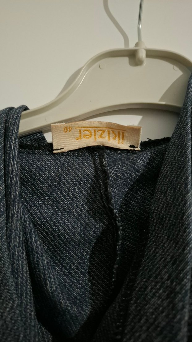 Gri Uzun Fermuarlı Ceket - Görsel 4