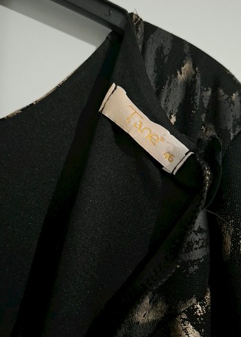 Uzun Kol Siyah Batik Desenli Salaş Abiye - Görsel 6