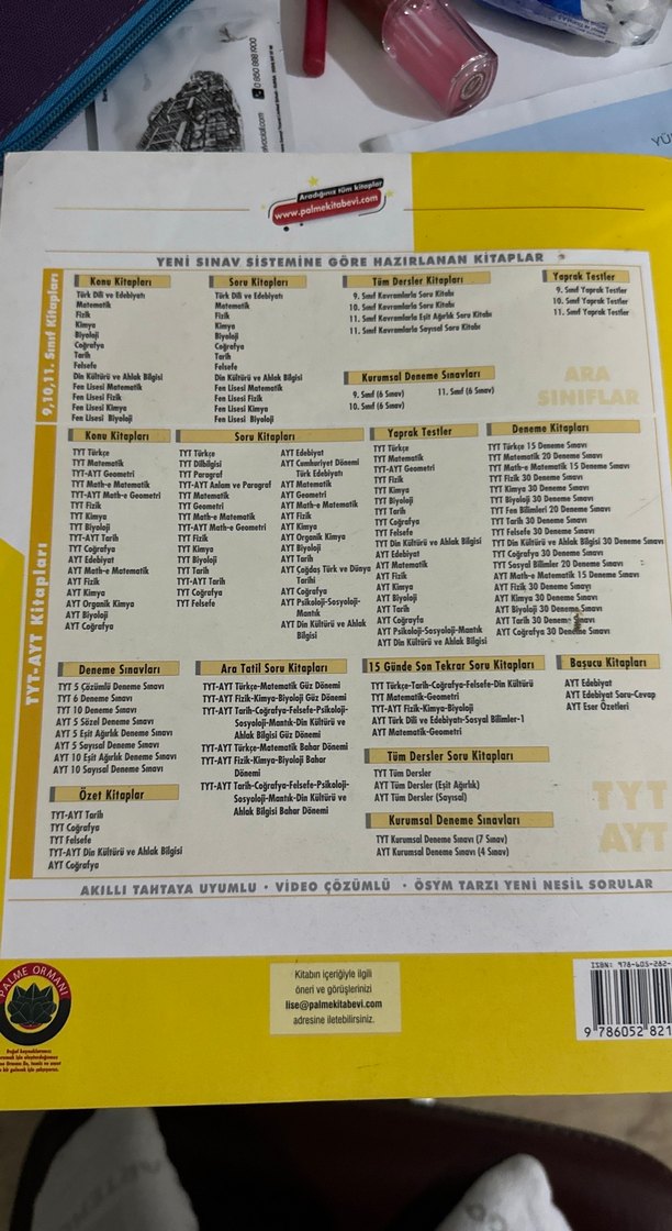 9. Sınıf Tüm Dersler Soru Kitabı ÇOK AZ ÇÖZÜLMÜŞ TEMİZ - Görsel 2