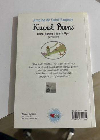 Küçük Prens - Antoine de Saint-Exupéry - Görsel 2