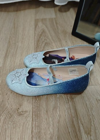 Mavi simli frozen kız çocuk  babet - Görsel 4