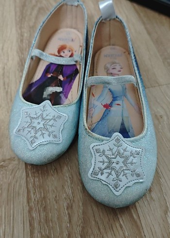 Mavi simli frozen kız çocuk  babet - Görsel 3