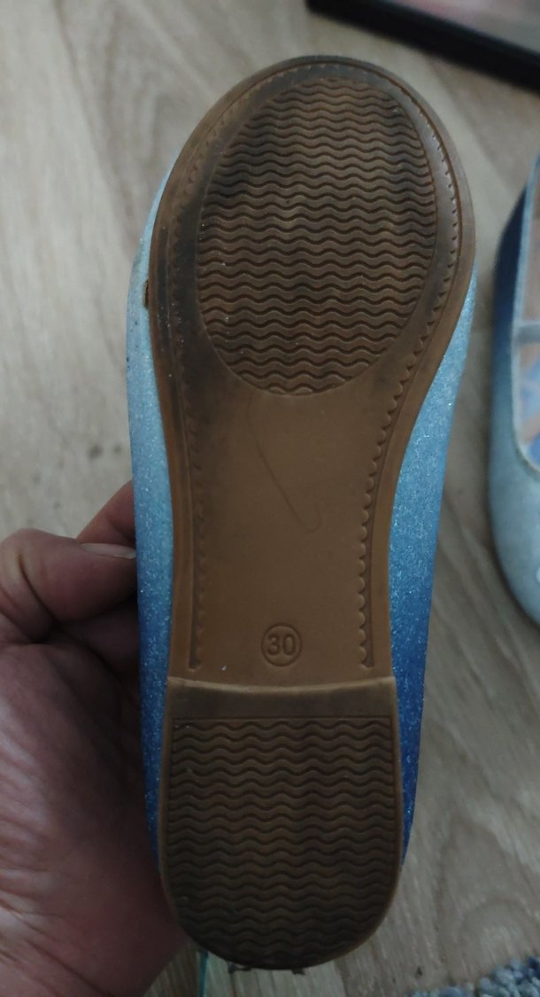 Mavi simli frozen kız çocuk  babet - Görsel 2