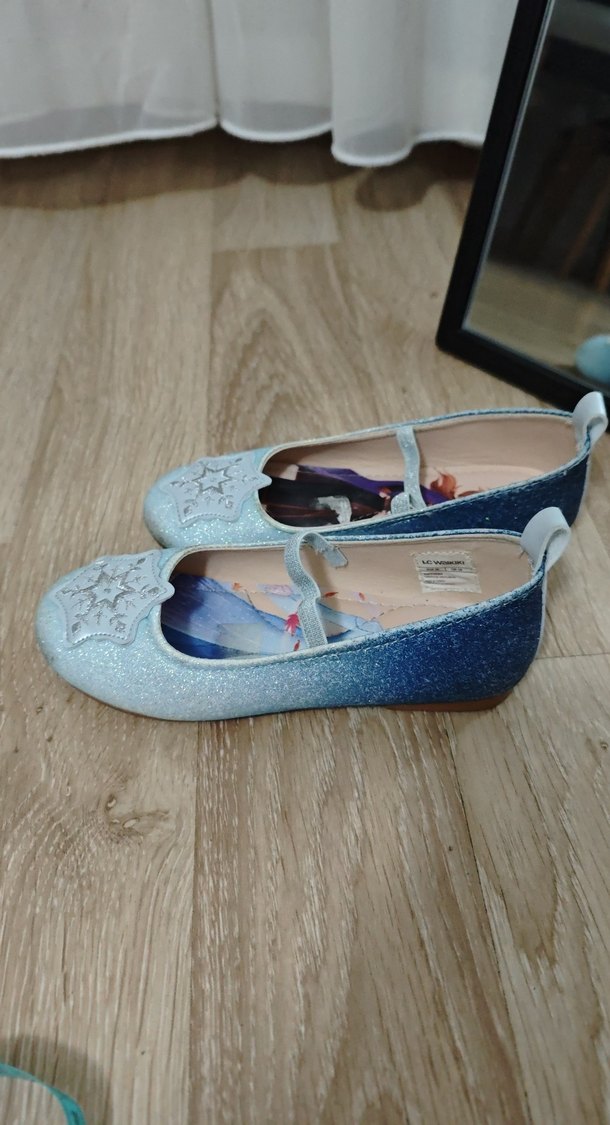 Mavi simli frozen kız çocuk  babet - Görsel 4