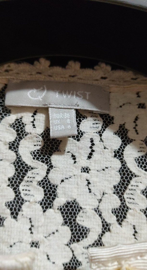 Dantel Detaylı Beyaz Bohem Kadın Bluz - Görsel 2