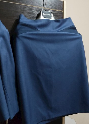 Kısa Lacivert Kadın Takım Elbise - Görsel 5