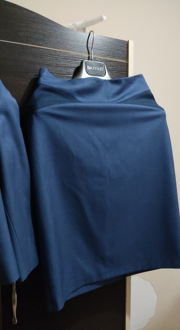 Kısa Lacivert Kadın Takım Elbise - Görsel 5