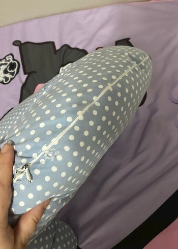 Gri Puantiyeli Emzirme ve Hamile Yastığı - Görsel 2