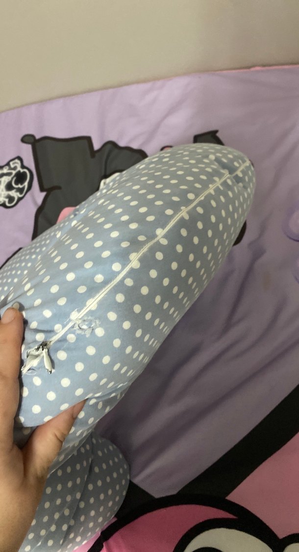 Gri Puantiyeli Emzirme ve Hamile Yastığı - Görsel 2