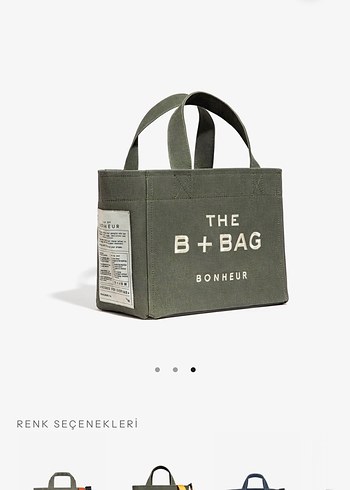 BONHEUR KANVAS ÇANTA - Görsel 2