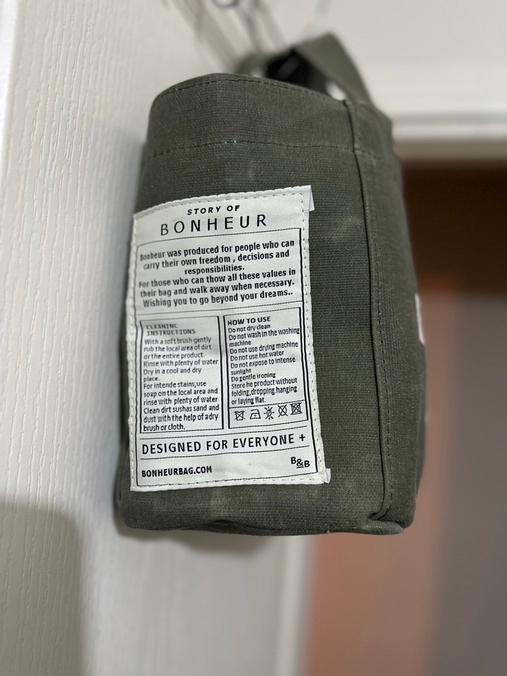 BONHEUR KANVAS ÇANTA - Görsel 5