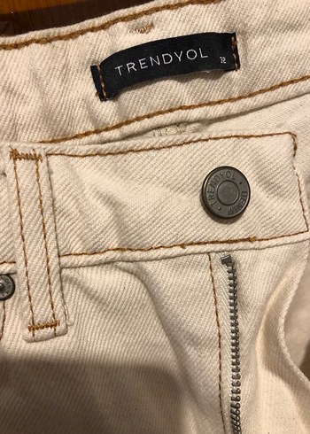 Trendyol milla krem mom jean - Görsel 4