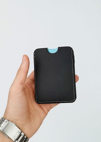 Siyah Kahverengi Erkek Mekanizmalı Cüzdan ve Kartlık Modelleri - Görsel 4