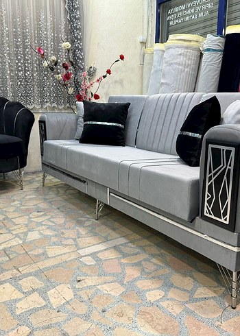 KOLTUK TAKIMI MODELLERİ ÇEKYAT KANEPE OTURMA ODASI GRUBU - Görsel 2
