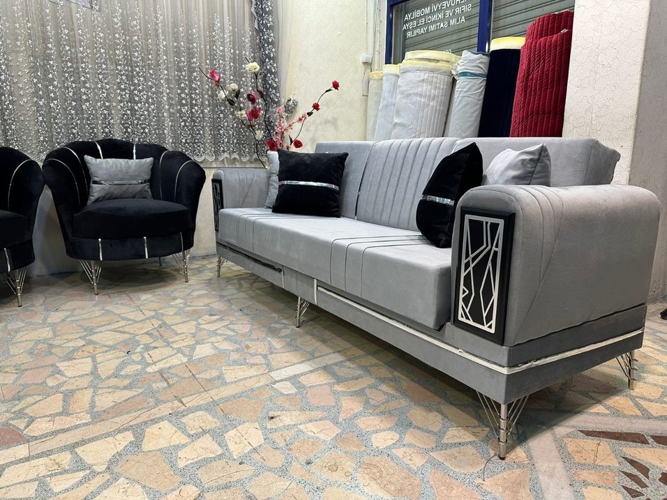 KOLTUK TAKIMI MODELLERİ ÇEKYAT KANEPE OTURMA ODASI GRUBU - Görsel 2