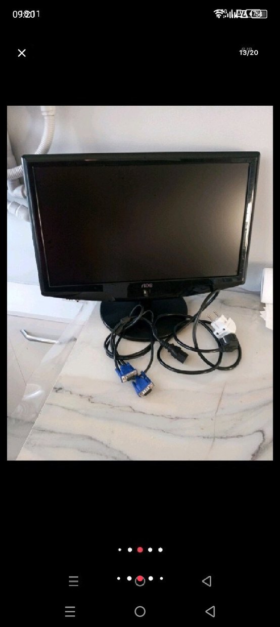 Siyah AOC Bilgisayar Monitörü - Görsel 2