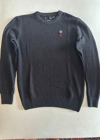 Gri Erkek Triko Yün Kazak - Görsel 5