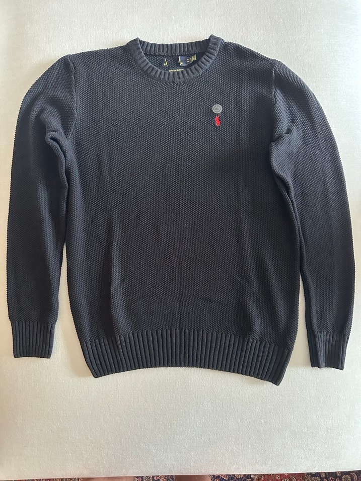 Gri Erkek Triko Yün Kazak - Görsel 5