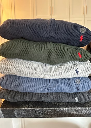 Gri Yarım Fermuarlı Yün Triko - Görsel 4