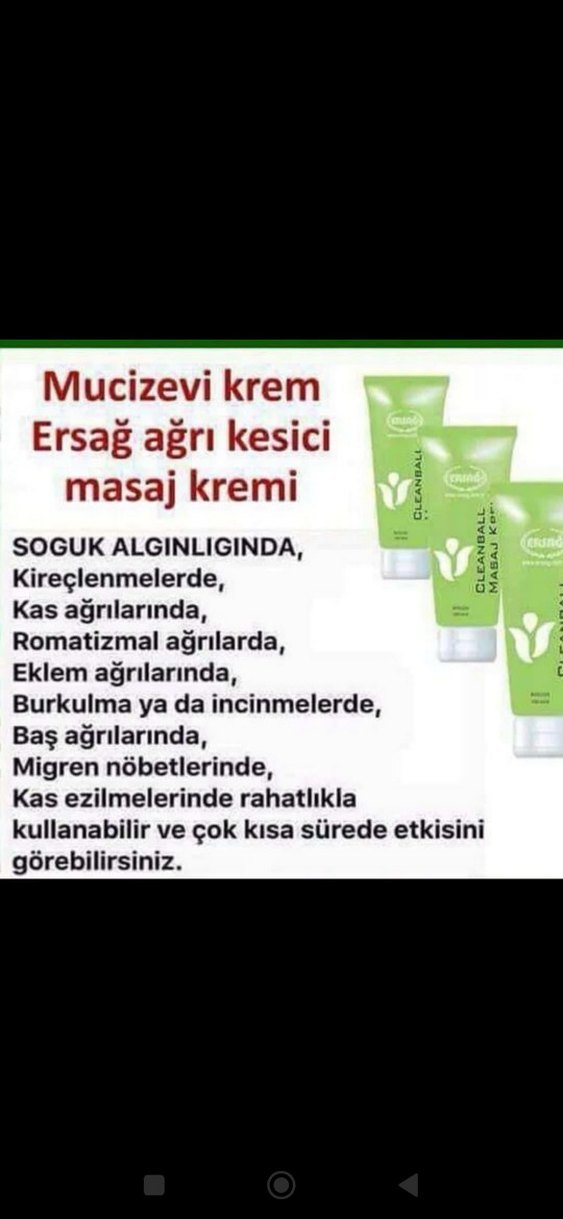 Ersağ Masaj Kremi Doğal Ağrı Kesici - Görsel 2