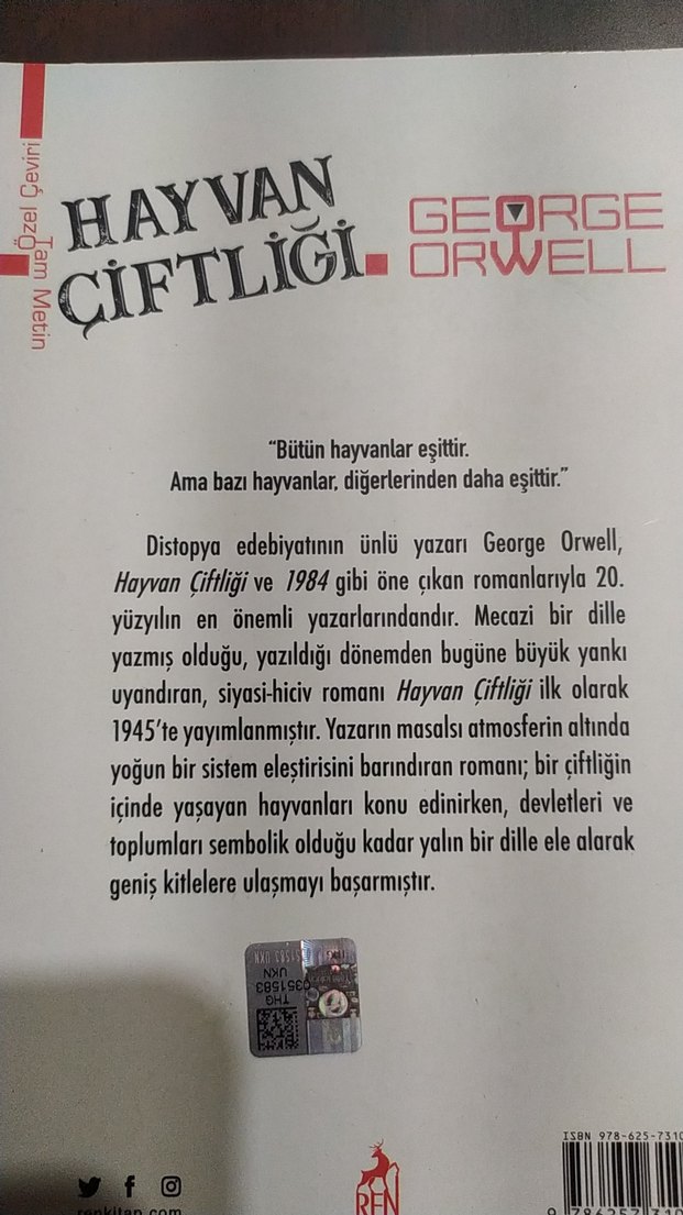George Orwell - Hayvan Çiftliği Roman - Görsel 2