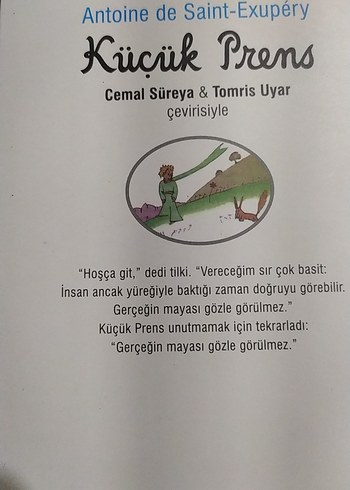 Küçük Prens - Antoine de Saint-Exupéry - Görsel 2