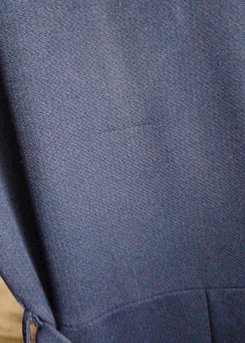 Nakış Detaylı Lacivert A Kesim Uzun Elbise - Görsel 6