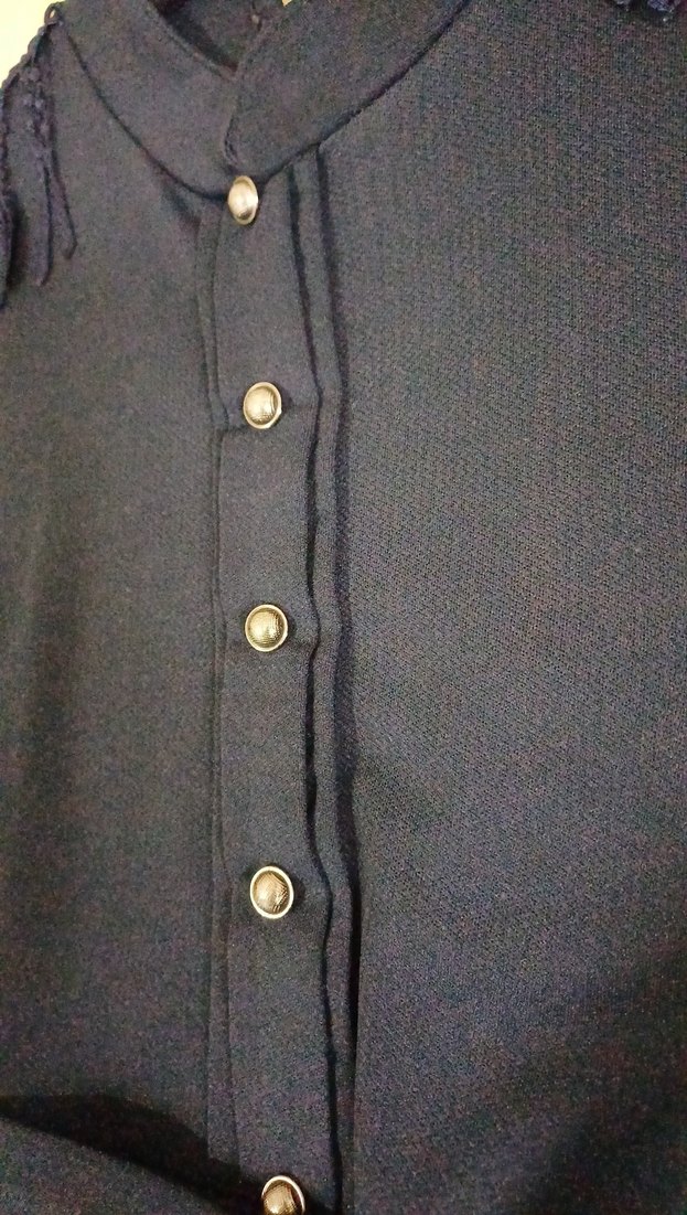 Nakış Detaylı Lacivert A Kesim Uzun Elbise - Görsel 5