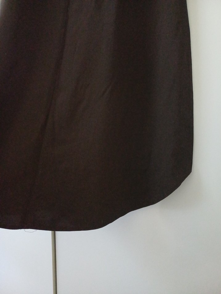 Kadın Siyah Midi Düğme Detaylı Klasik Tunik - Görsel 4