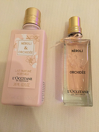 Loccitane marka parfüm ve vücut kremi