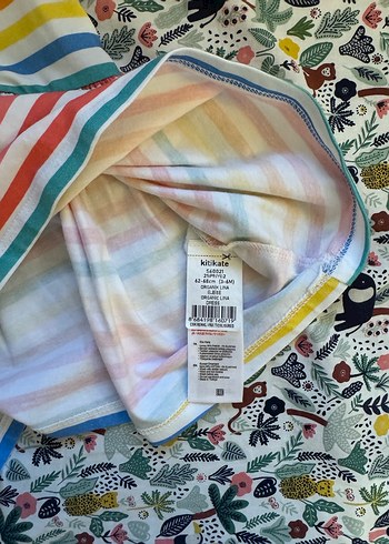 Kitikate Marka 3&6 Aylık Çizgili Kız Bebek Elbisesi - Görsel 2