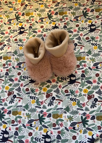 Zara 15&16 Numara Pembe Peluş Ev Pandufu - Görsel 2