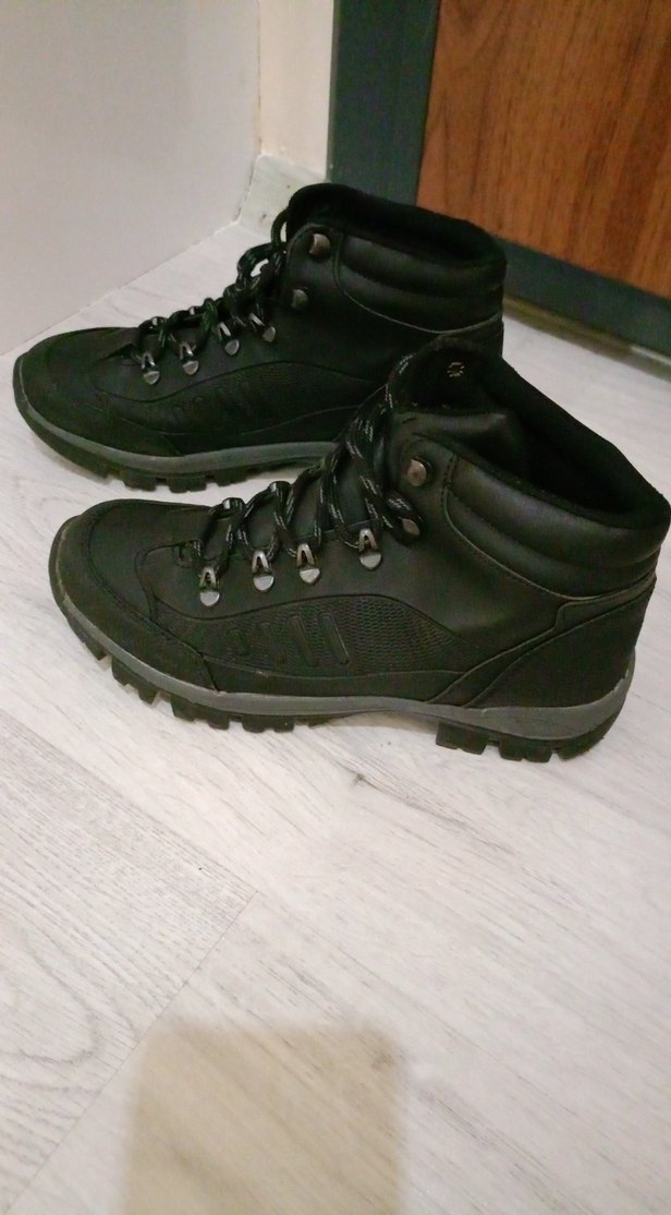 Siyah Erkek  Bağcıklı Outdoor Bot - Görsel 4