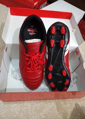 Kırmızı Erkek Futbol Ayakkabısı Velcro Bağcıklı - Görsel 4