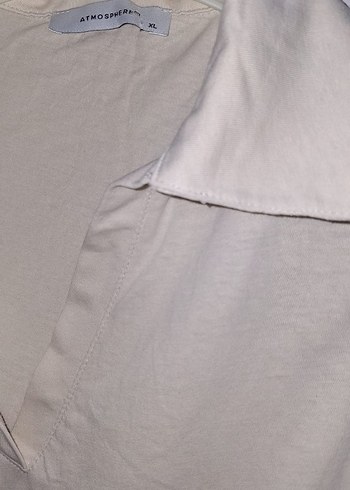 Bej V Yakalı Kolsuz Elbise - Görsel 2