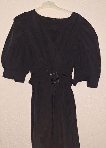 Siyah Kuşaklı Mini elbise - Görsel 2