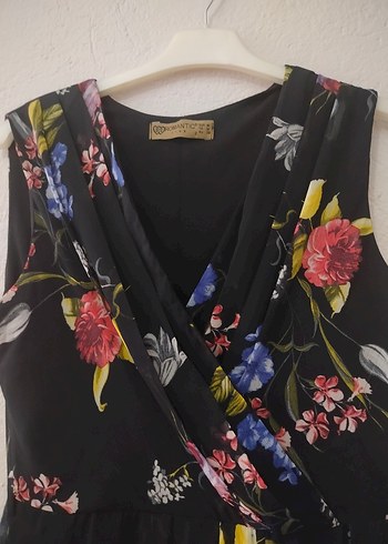 Çiçek Desenli Şifon Elbise - Görsel 3