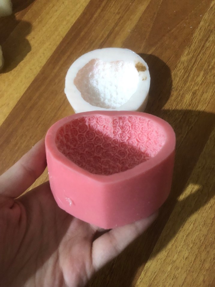 Kalp Şeklinde Silikon Kalıp 2 adet - Görsel 3