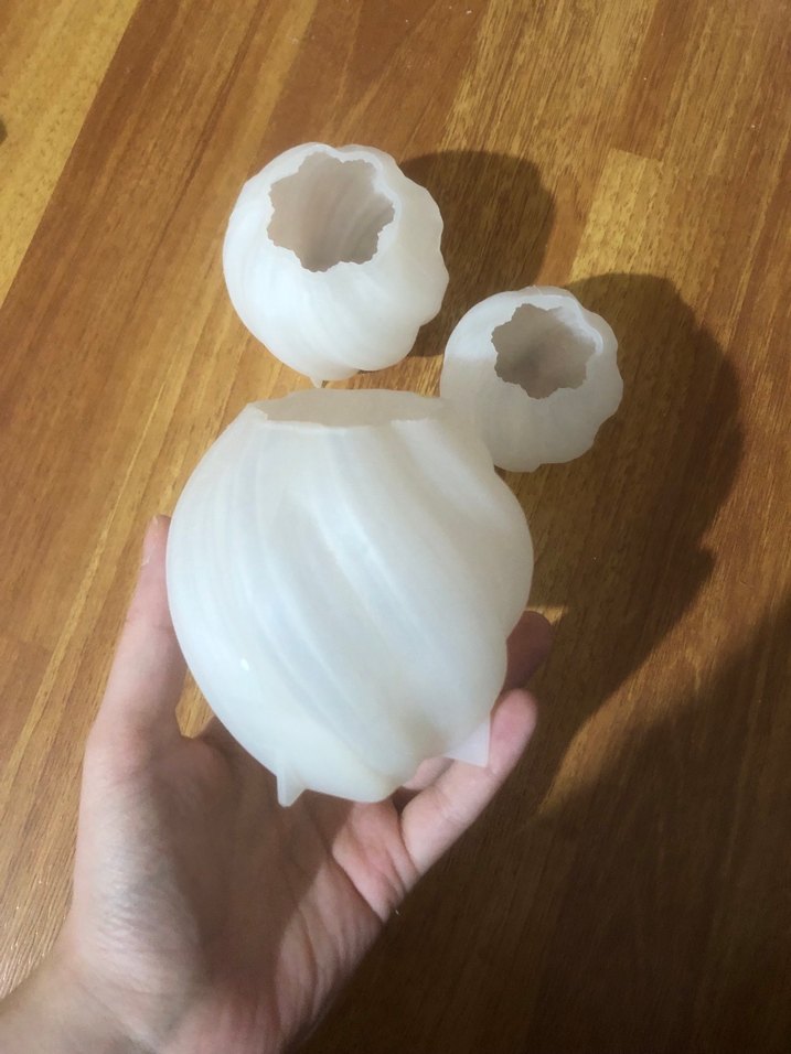 Üçlü burgu silikon kalıp seti - Görsel 2