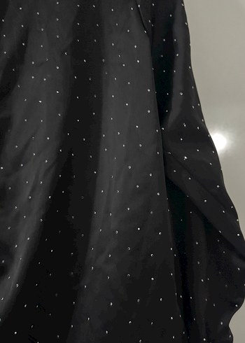 Düğmeli Siyah Kadın Gömlek - Görsel 2