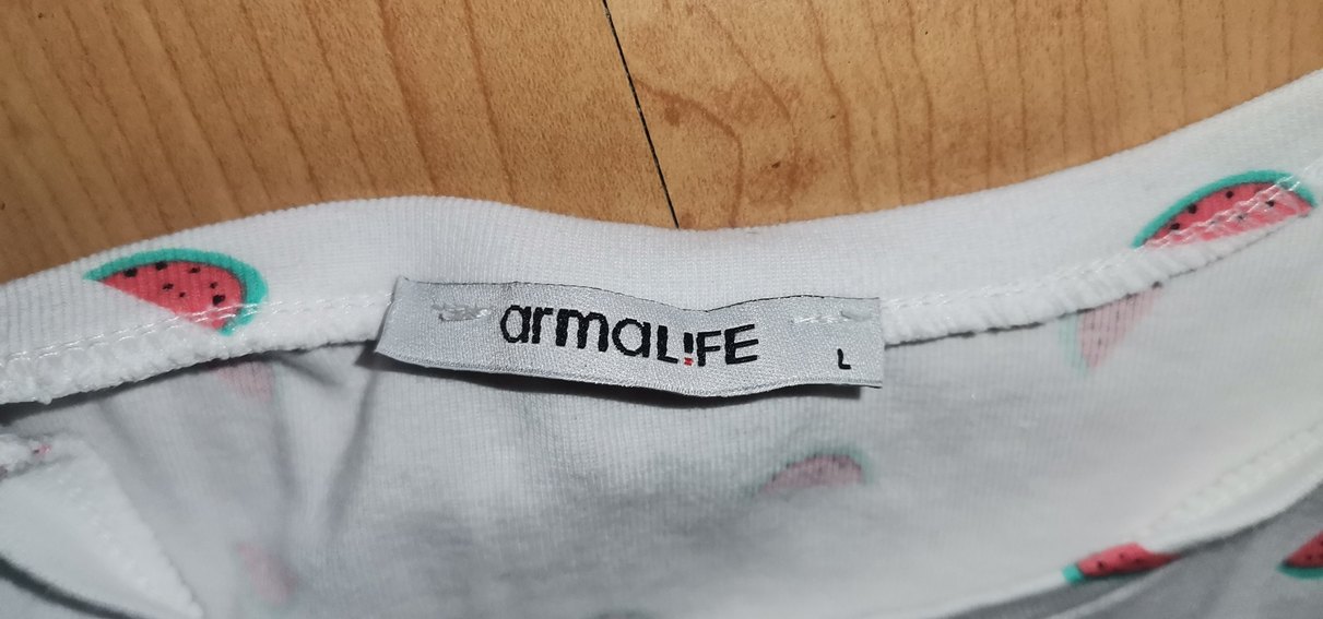 Beyaz Karpuz Desenli Kız Tişörtü - Görsel 2