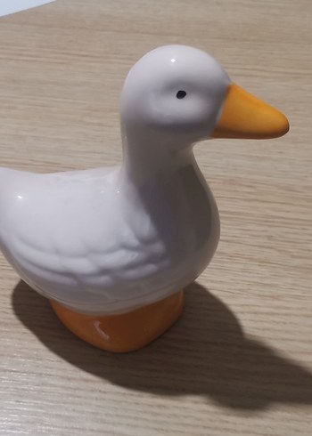 Beyaz Seramik Ördek Biblo - Görsel 2