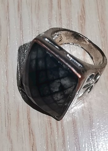 Gri Gotik Erkek Yüzük - Görsel 2