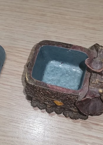 Altın Renk Fil Figürlü Dekoratif Kutu - Görsel 2